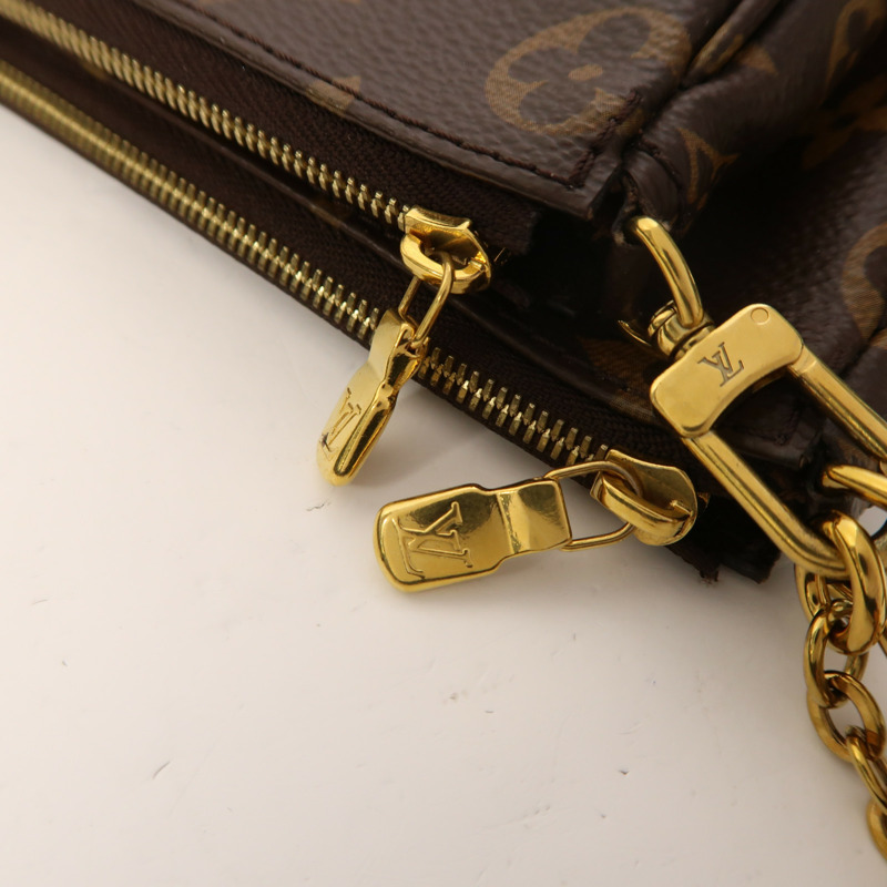 LOUIS VUITTON Monogram Multi Pochette Accessoires金扣肩背袋-19