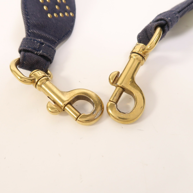 Dior 牛仔布Mini Lady Dior金扣手挽肩背兩用袋-20