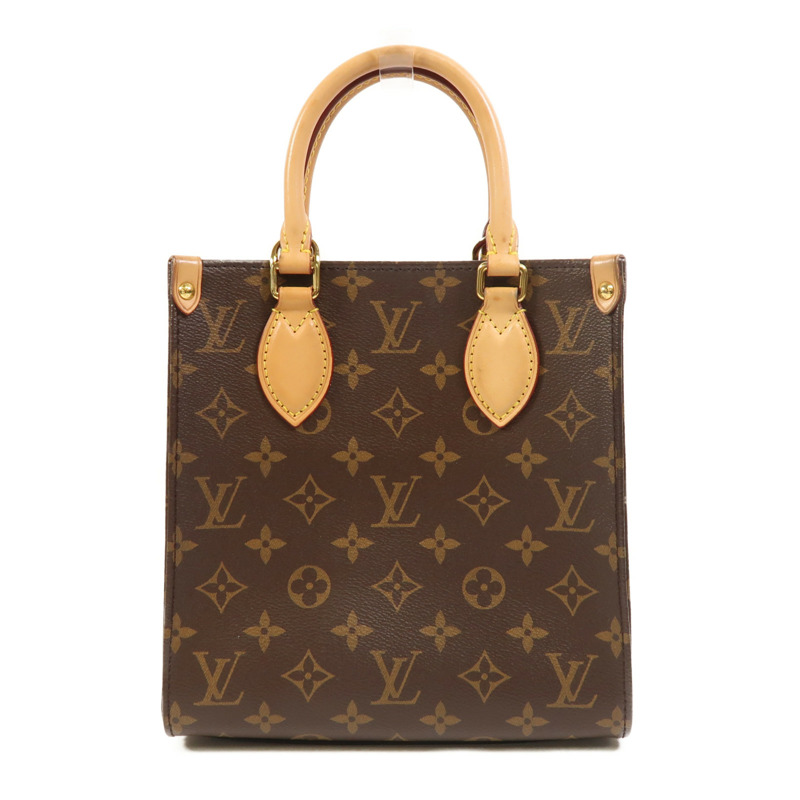 LOUIS VUITTON Monogram Sac Plat BB金扣手挽肩背兩用袋-1