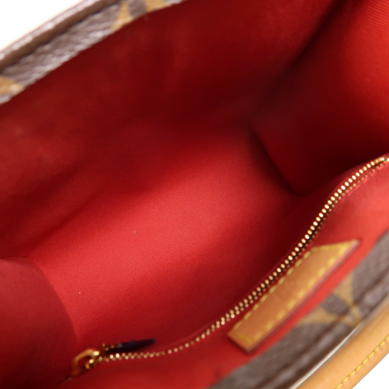 LOUIS VUITTON Monogram Sac Plat BB金扣手挽肩背兩用袋-4