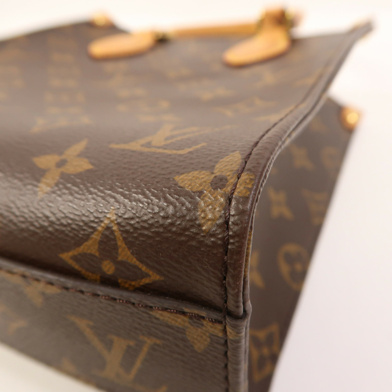 LOUIS VUITTON Monogram Sac Plat BB金扣手挽肩背兩用袋-8