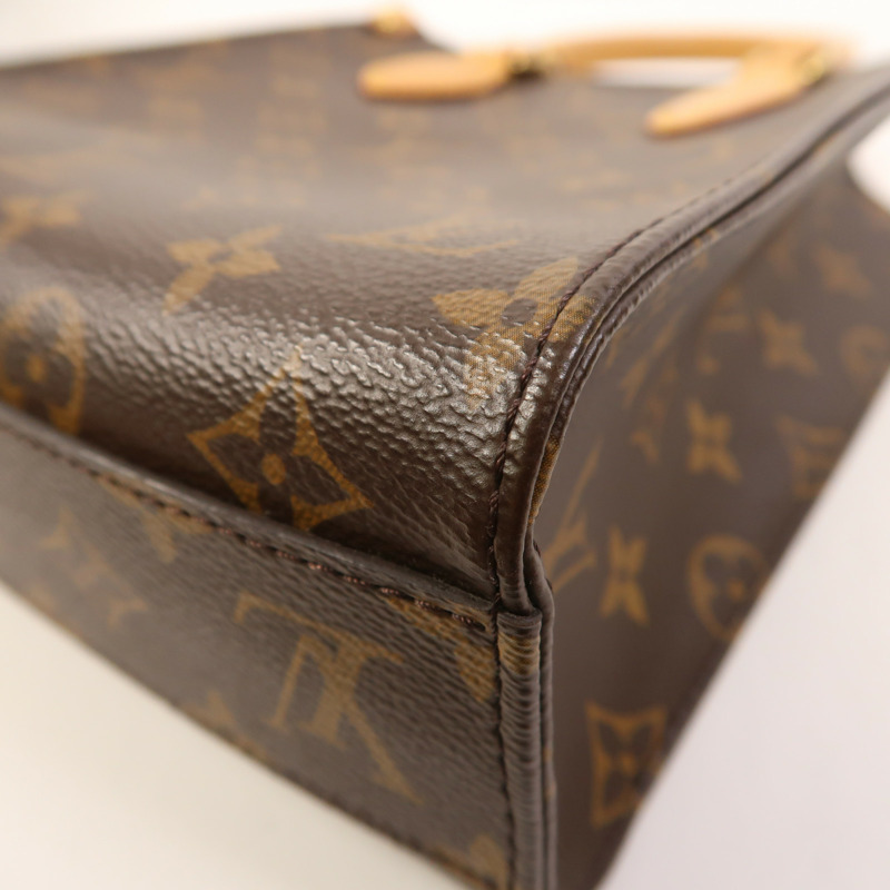 LOUIS VUITTON Monogram Sac Plat BB金扣手挽肩背兩用袋-10