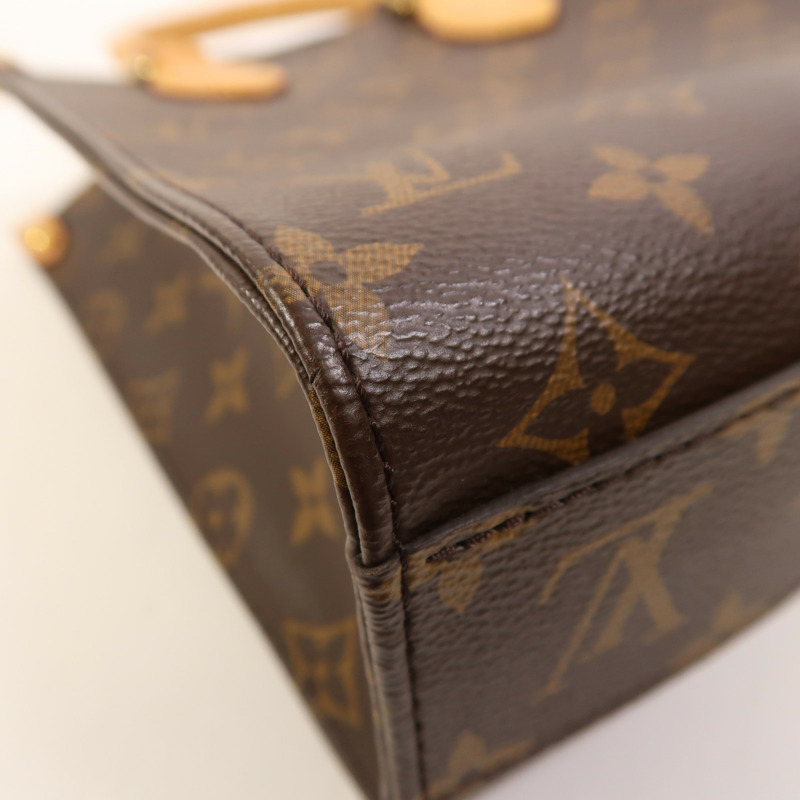 LOUIS VUITTON Monogram Sac Plat BB金扣手挽肩背兩用袋-11