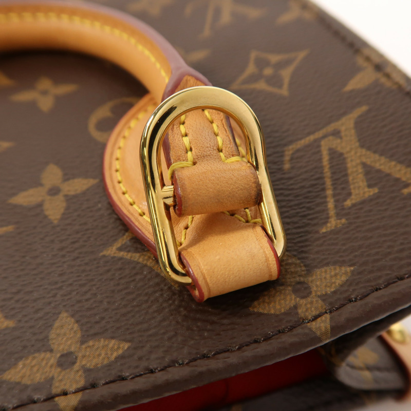 LOUIS VUITTON Monogram Sac Plat BB金扣手挽肩背兩用袋-13
