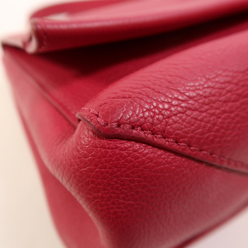 LOUIS VUITTON 牛皮皮革Lockme 2銀扣手挽肩背兩用袋-11