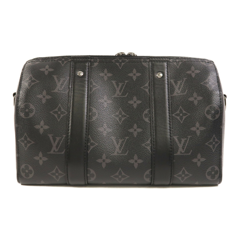 LOUIS VUITTON Monogram Eclipse Keepall Bandouliere 25肩背袋-1