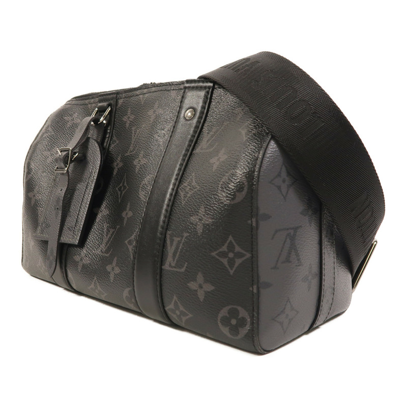 LOUIS VUITTON Monogram Eclipse Keepall Bandouliere 25肩背袋-2