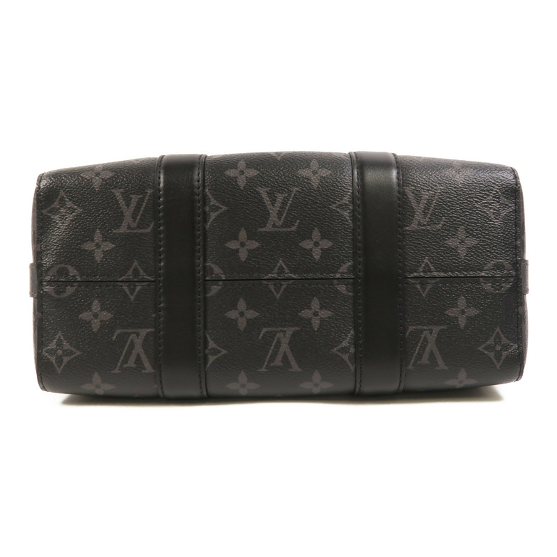LOUIS VUITTON Monogram Eclipse Keepall Bandouliere 25肩背袋-3