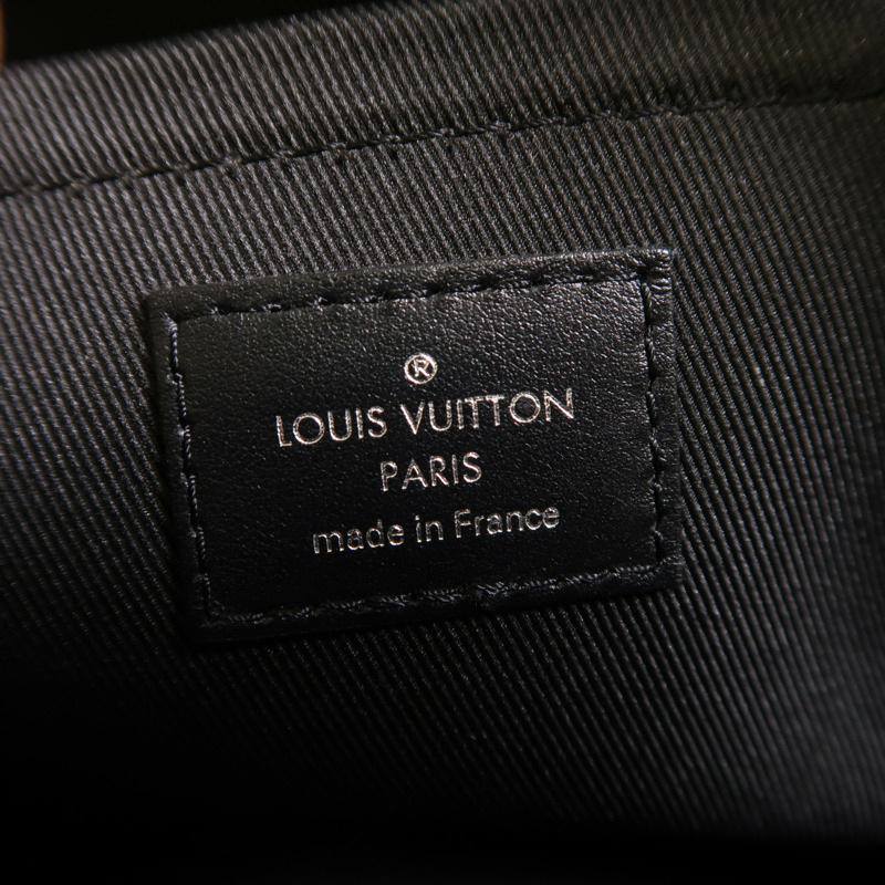 LOUIS VUITTON Monogram Eclipse Keepall Bandouliere 25肩背袋-5