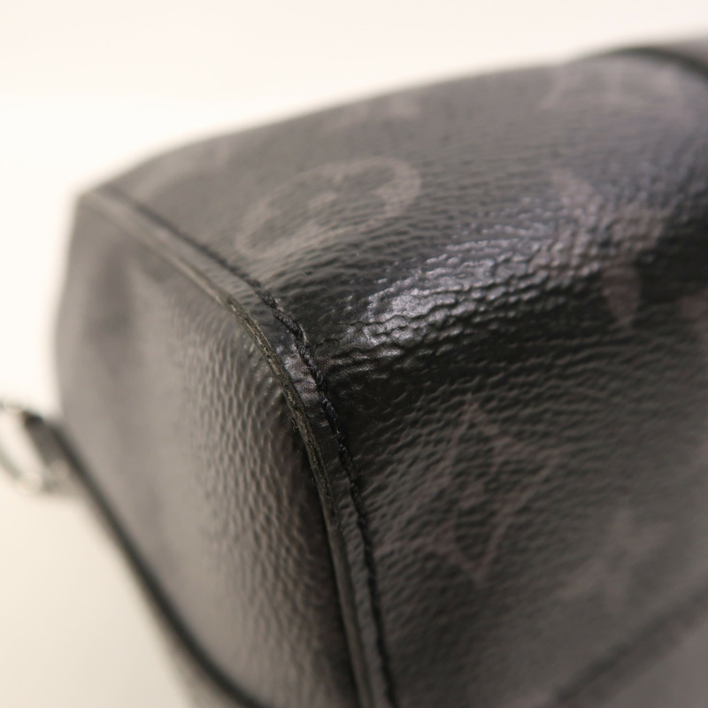 LOUIS VUITTON Monogram Eclipse Keepall Bandouliere 25肩背袋-9