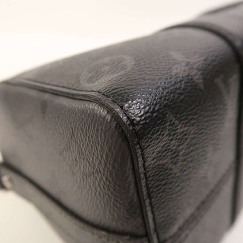 LOUIS VUITTON Monogram Eclipse Keepall Bandouliere 25肩背袋-11