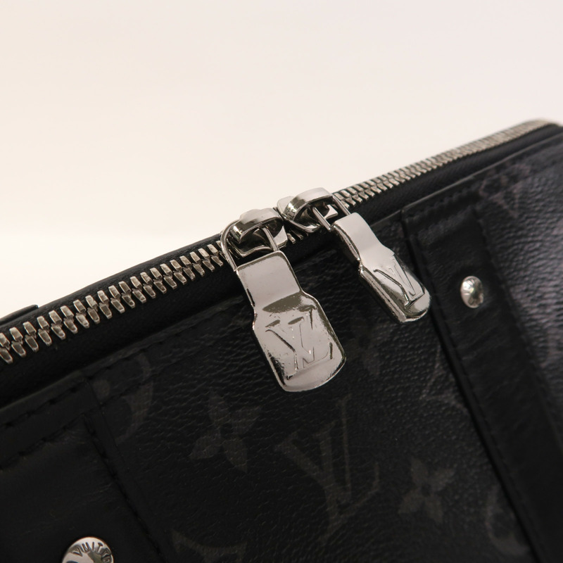 LOUIS VUITTON Monogram Eclipse Keepall Bandouliere 25肩背袋-12