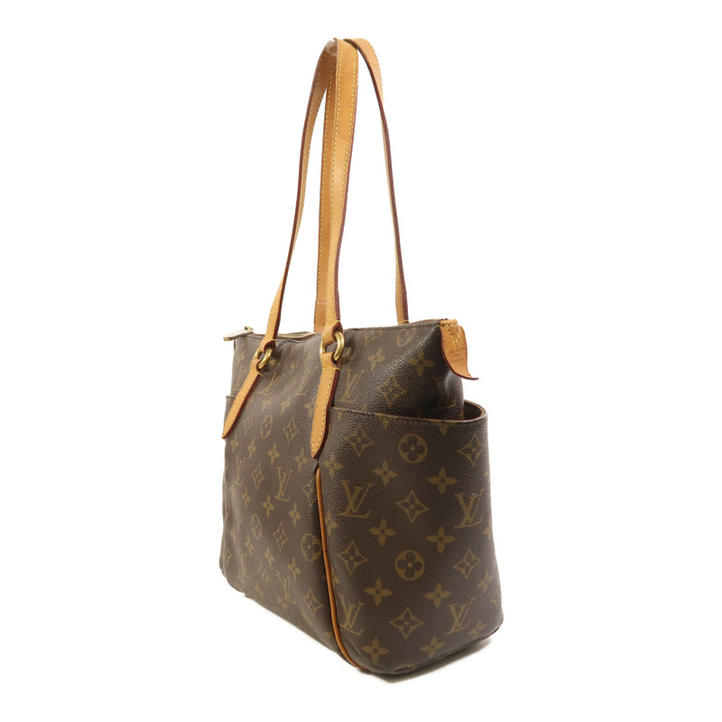 LOUIS VUITTON Monogram Totally PM金扣肩背袋/手挽袋棕色-2
