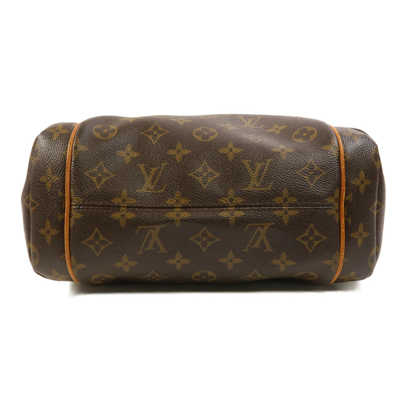 LOUIS VUITTON Monogram Totally PM金扣肩背袋/手挽袋棕色-3