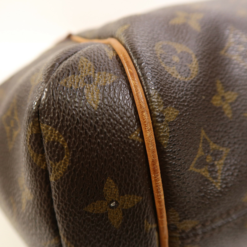 LOUIS VUITTON Monogram Totally PM金扣肩背袋/手挽袋棕色-9