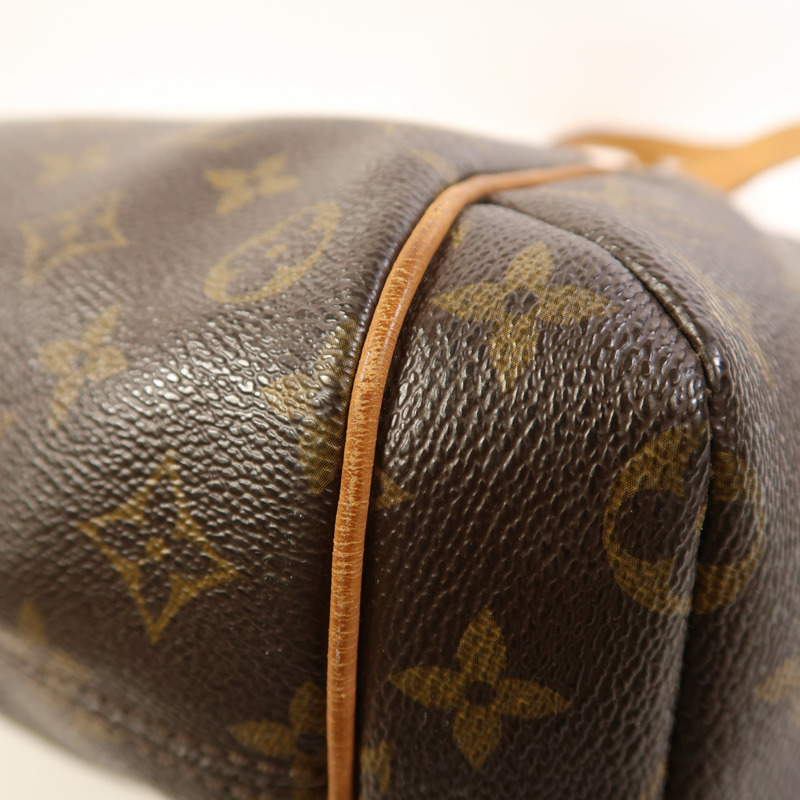 LOUIS VUITTON Monogram Totally PM金扣肩背袋/手挽袋棕色-10