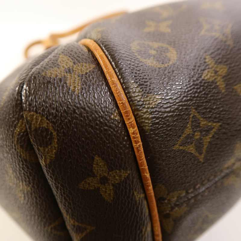 LOUIS VUITTON Monogram Totally PM金扣肩背袋/手挽袋棕色-11