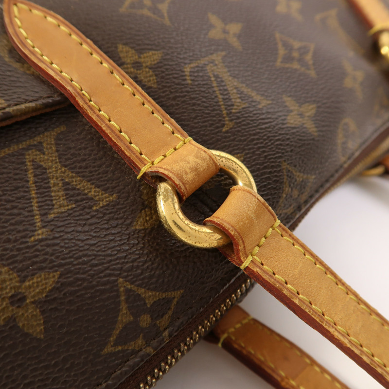 LOUIS VUITTON Monogram Totally PM金扣肩背袋/手挽袋棕色-13