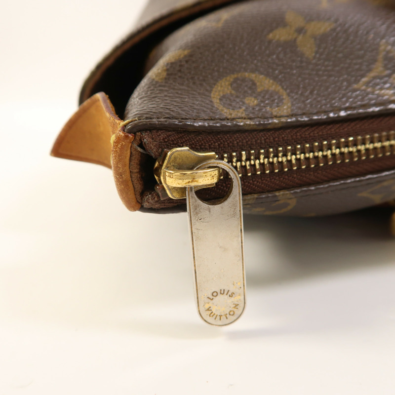 LOUIS VUITTON Monogram Totally PM金扣肩背袋/手挽袋棕色-18