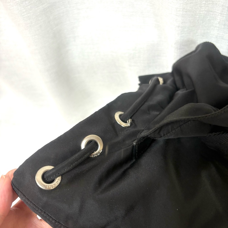 Prada 尼龍多用途 黑色雙肩包 背包-21