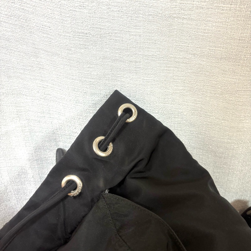 Prada 尼龍多用途 黑色雙肩包 背包-22