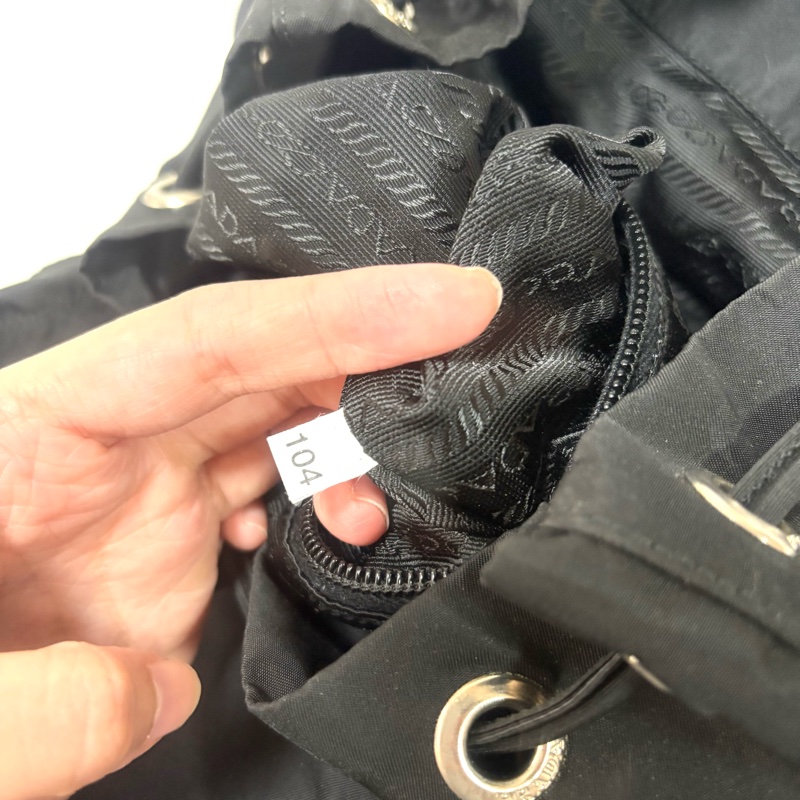 Prada 尼龍多用途 黑色雙肩包 背包-27
