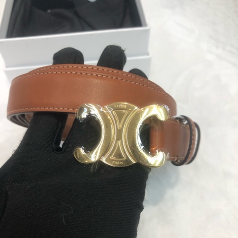 CELINE 全新凱旋門牛皮要帶 XC254