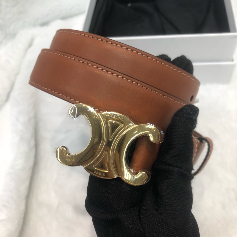 CELINE 凱旋門牛皮腰帶 XC254-1
