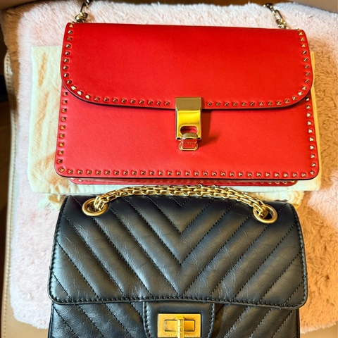 Valentino 小卯釘包 斜背包 手拿包 約21cm