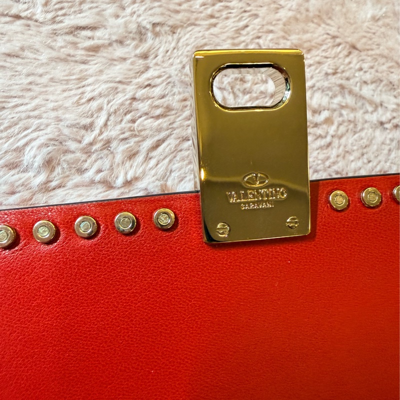 Valentino 小卯釘包 斜背包 手拿包 約21cm-9