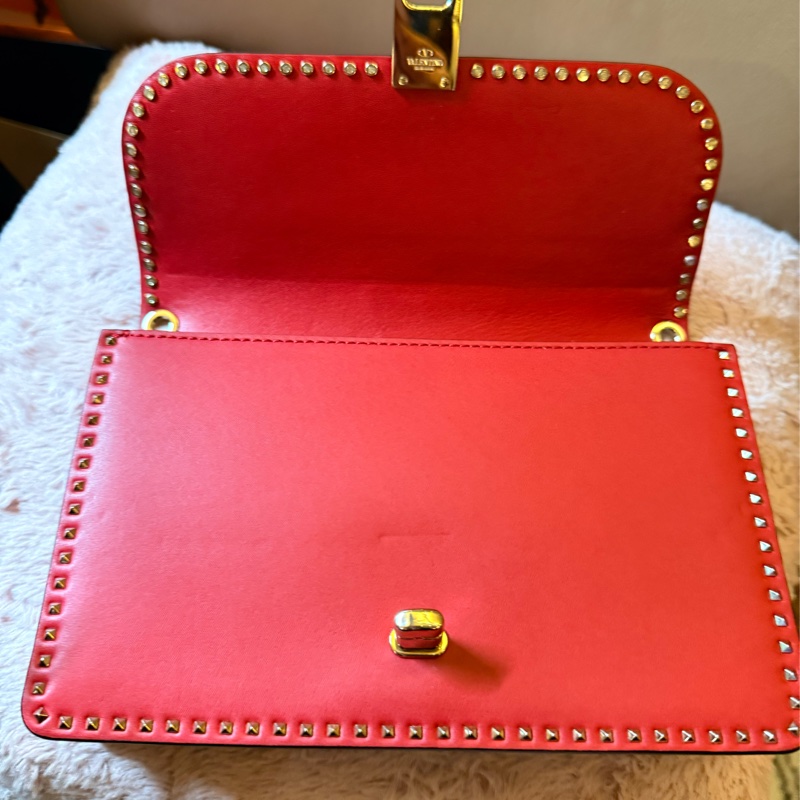 Valentino 小卯釘包 斜背包 手拿包 約21cm-11