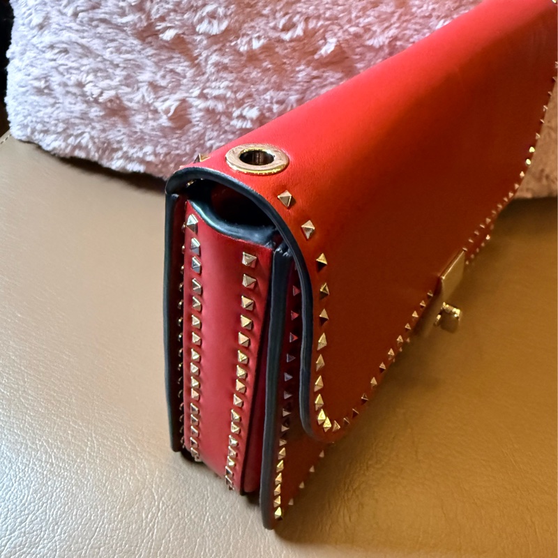 Valentino 小卯釘包 斜背包 手拿包 約21cm-13