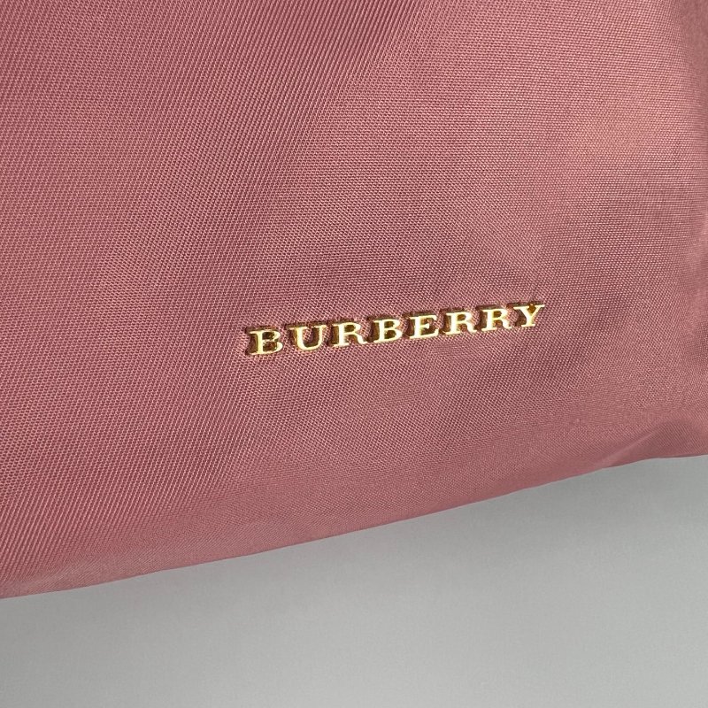 BURBERRY 豆沙粉尼龍後背包-12