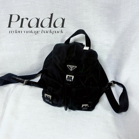Prada 尼龍多用途 黑色雙肩包 背包
