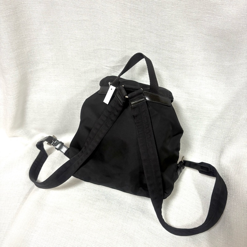 Prada 尼龍多用途 黑色雙肩包 背包-8