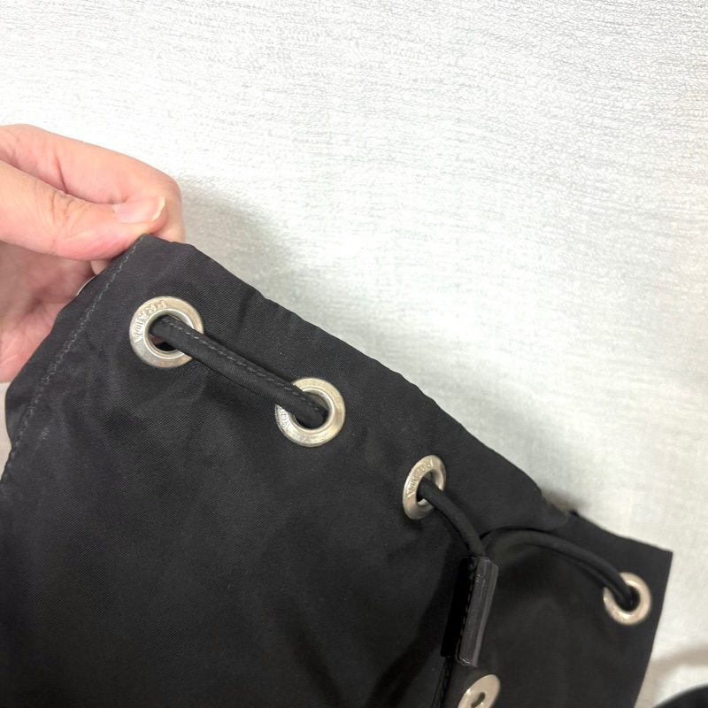 Prada 尼龍多用途 黑色雙肩包 背包-22