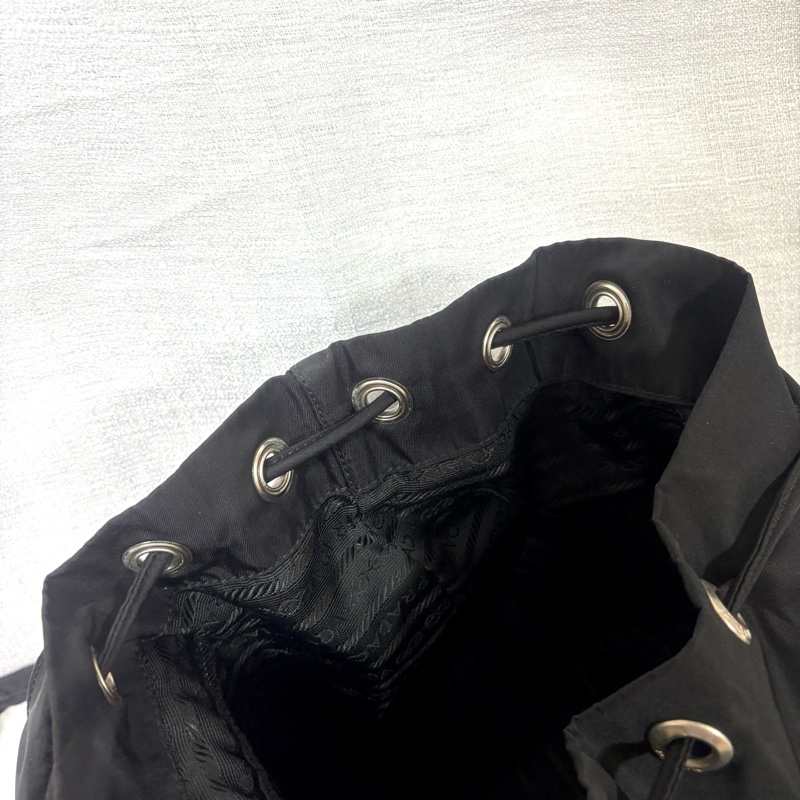 Prada 尼龍多用途 黑色雙肩包 背包-26