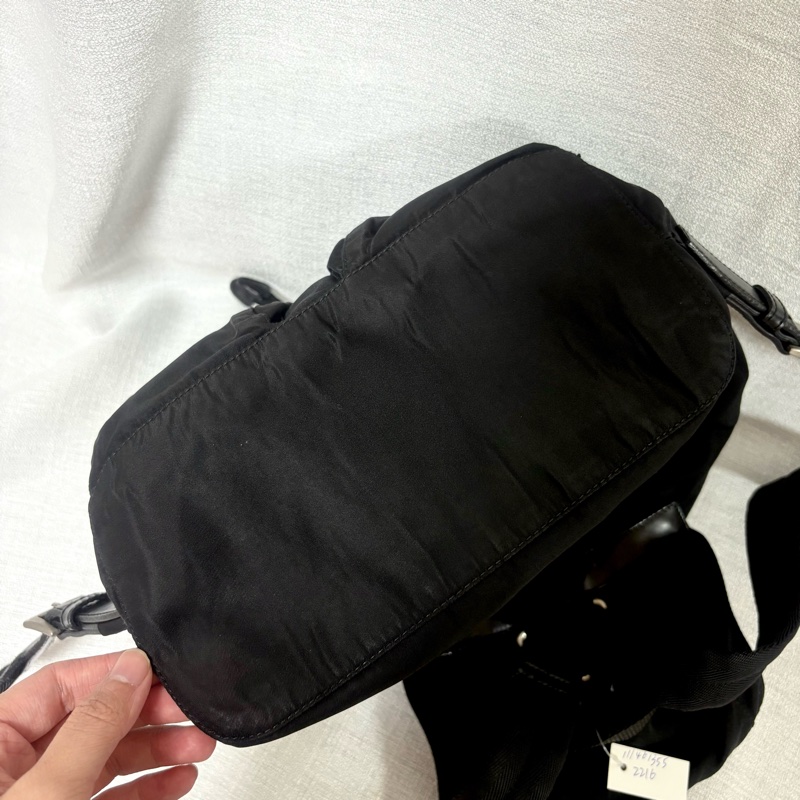 Prada 尼龍多用途 黑色雙肩包 背包-32