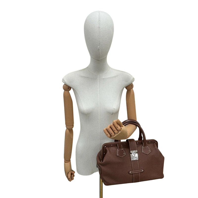 棕色 Suhali 山羊皮 L'Ingenieux PM 手提包【LOUIS VUITTON LV 路易威登】 M91809-7