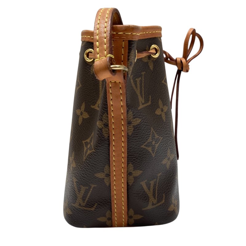 LOUIS VUITTON 路易威登 M41346 Nano Noé 迷你水桶包 PVC 老花 棕色 金釦-2