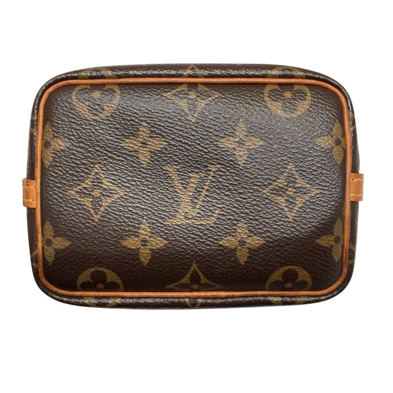 LOUIS VUITTON 路易威登 M41346 Nano Noé 迷你水桶包 PVC 老花 棕色 金釦-4