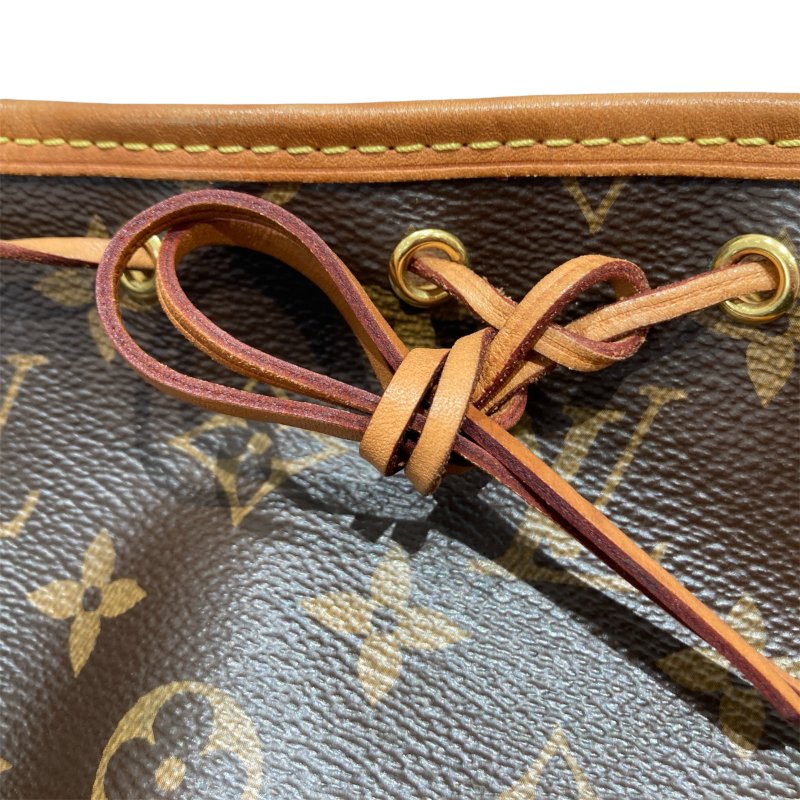 LOUIS VUITTON 路易威登 M41346 Nano Noé 迷你水桶包 PVC 老花 棕色 金釦-14