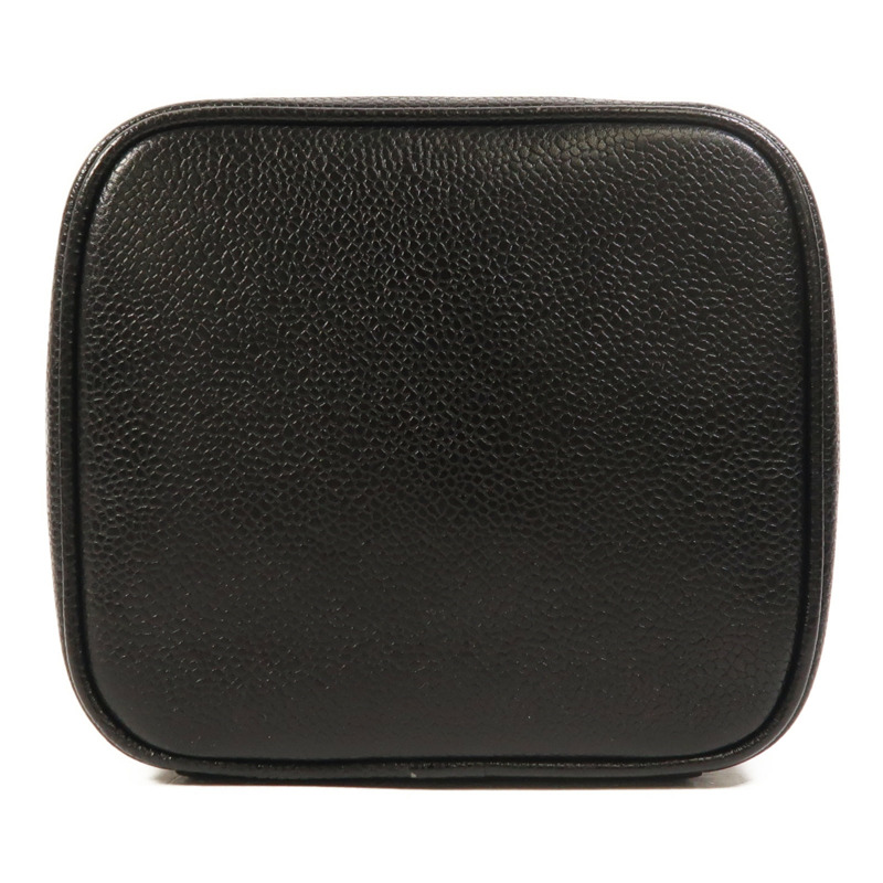 CHANEL 牛皮皮革Vanity金扣手挽袋-3