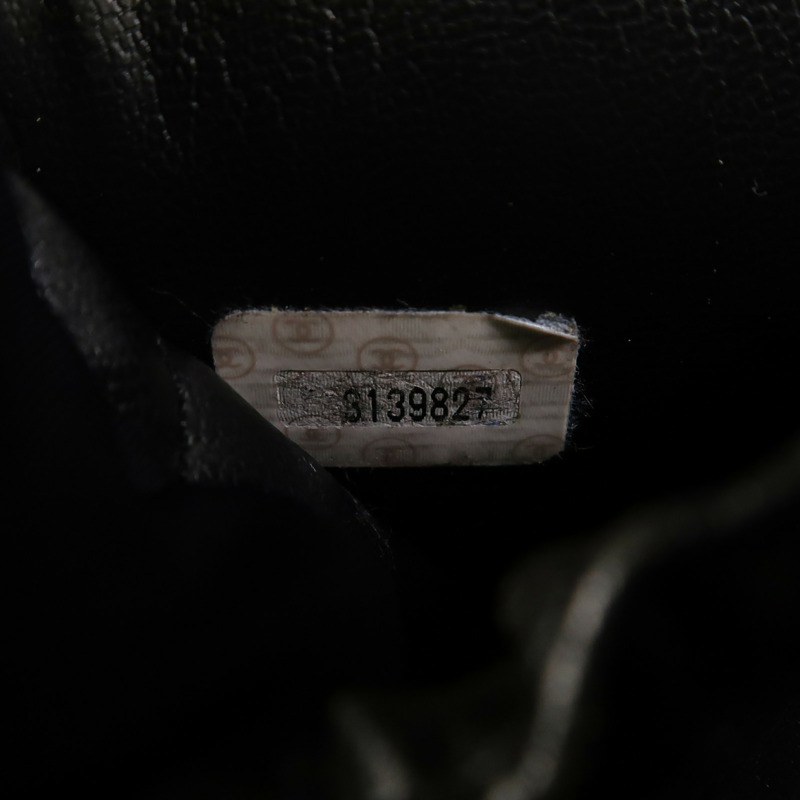 CHANEL 牛皮皮革Vanity金扣手挽袋-6