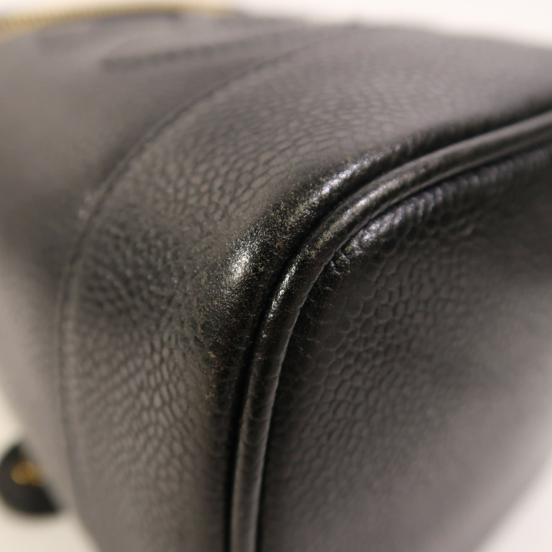 CHANEL 牛皮皮革Vanity金扣手挽袋-9