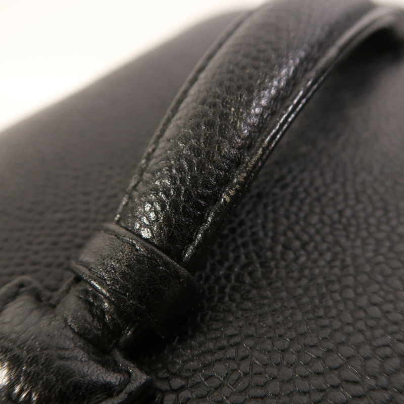 CHANEL 牛皮皮革Vanity金扣手挽袋-13