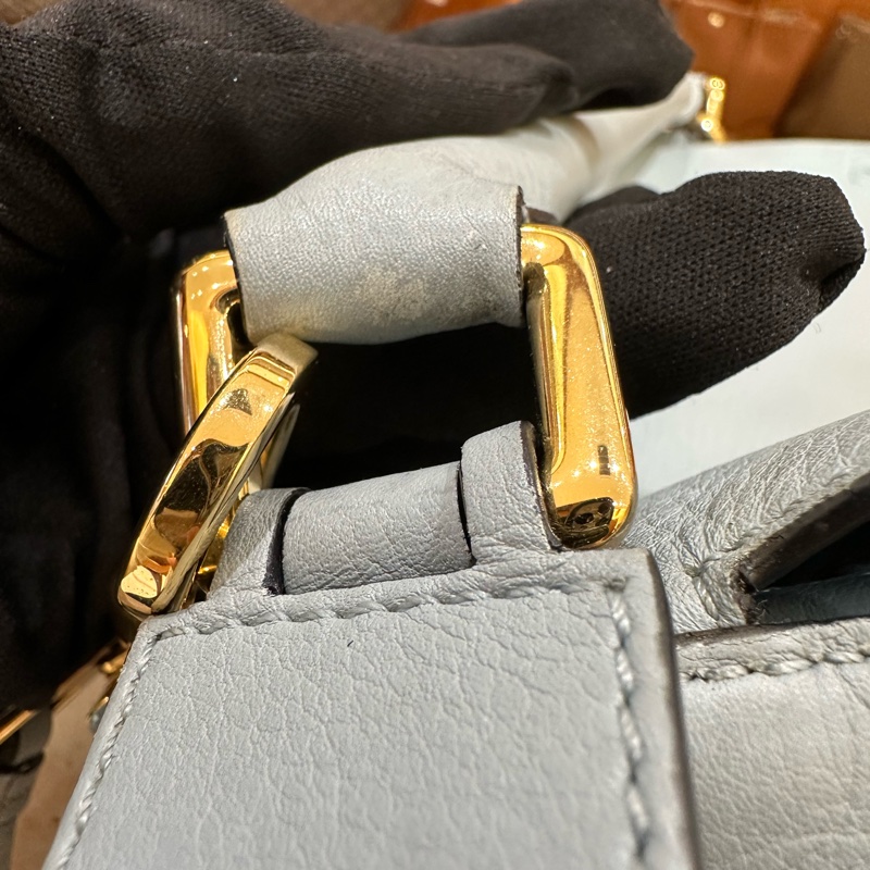 LOEWE Puzzle bag 中號拼色幾何包 藍色-15