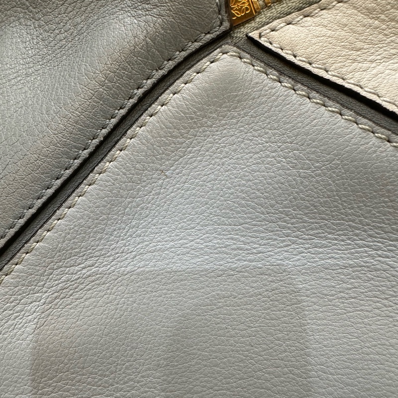 LOEWE Puzzle bag 中號拼色幾何包 藍色-16