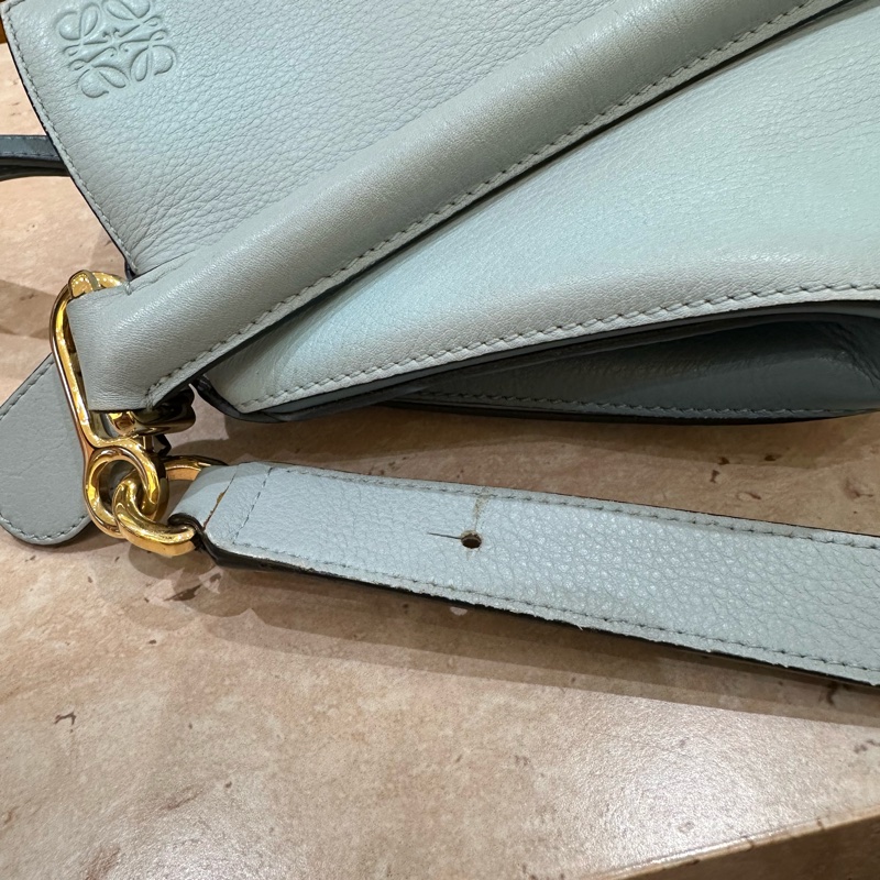 LOEWE Puzzle bag 中號拼色幾何包 藍色-24