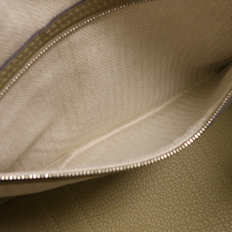 HERMES Negonda皮革Garden Party TPM銀扣手挽袋Poussiere-5